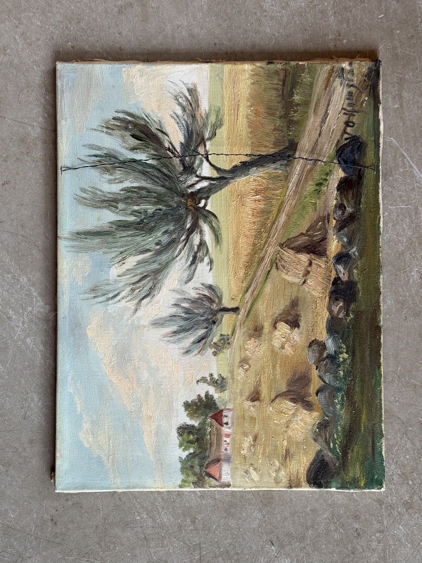 Vintage painting -Peggy