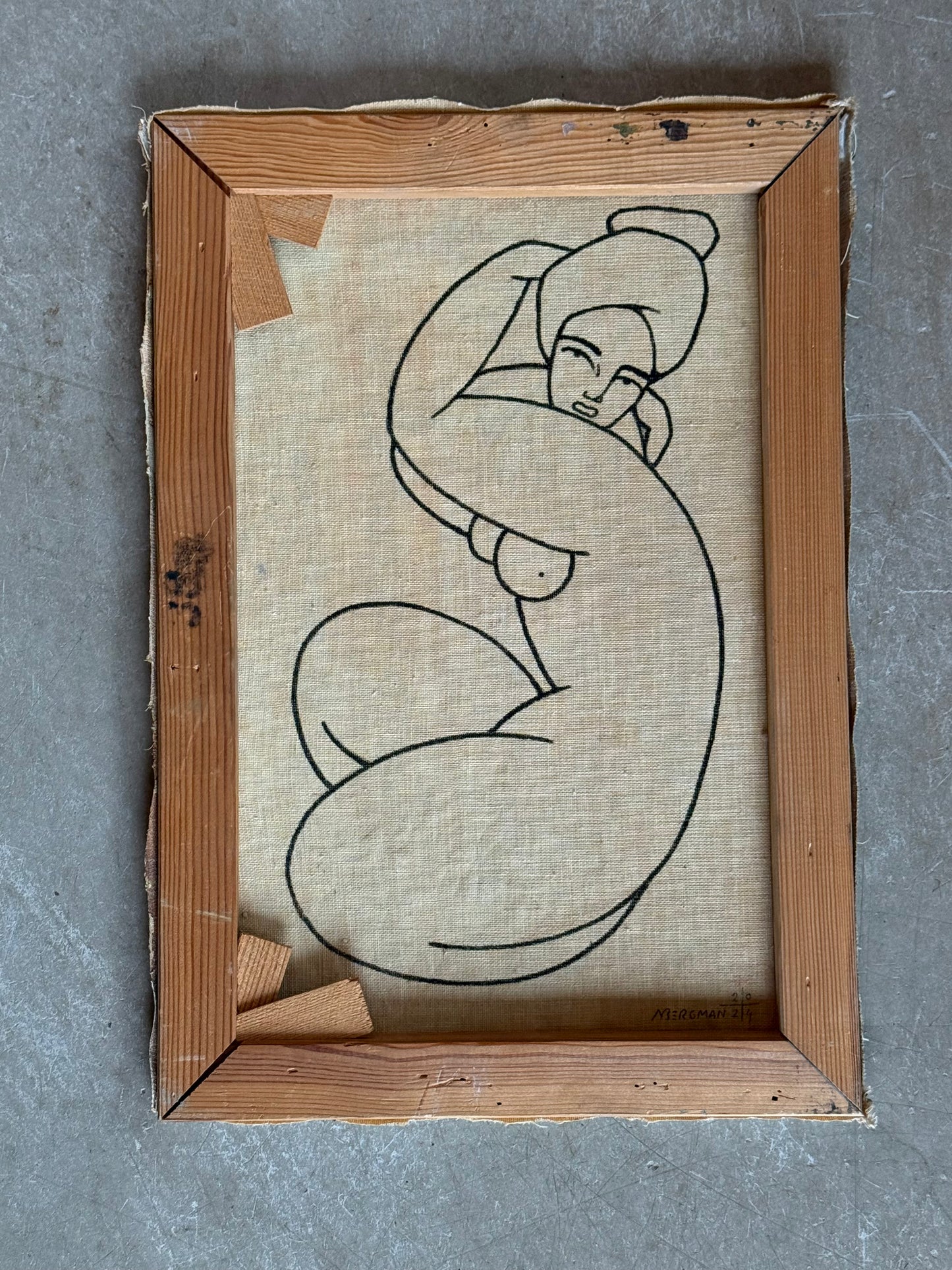 Vintage painting -Vanja