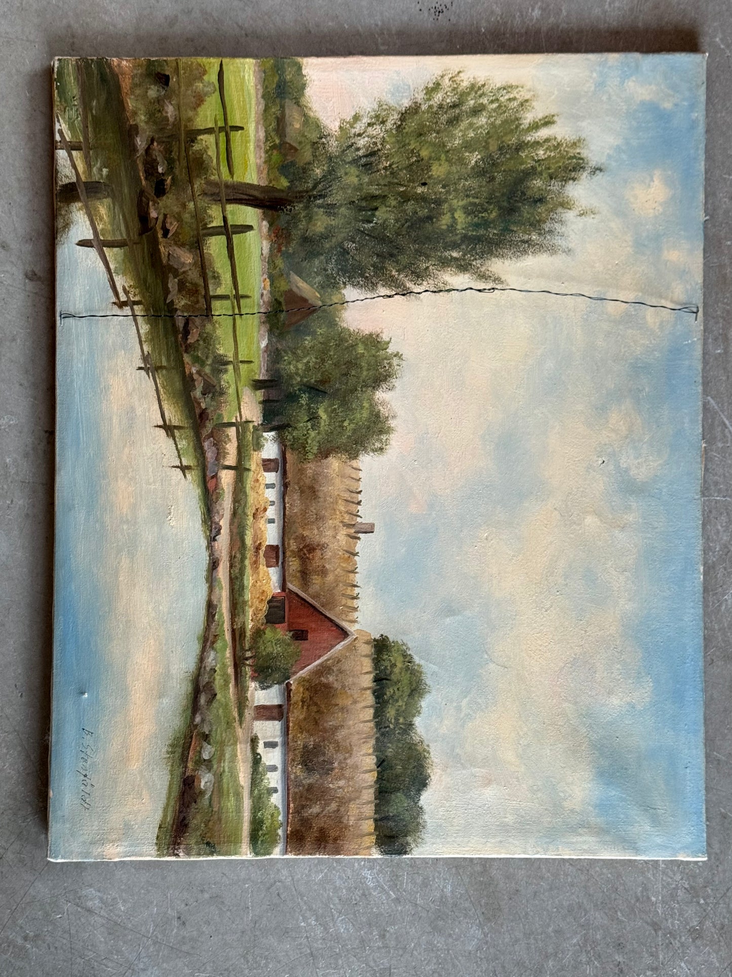 Vintage painting -Betty & Bonnie