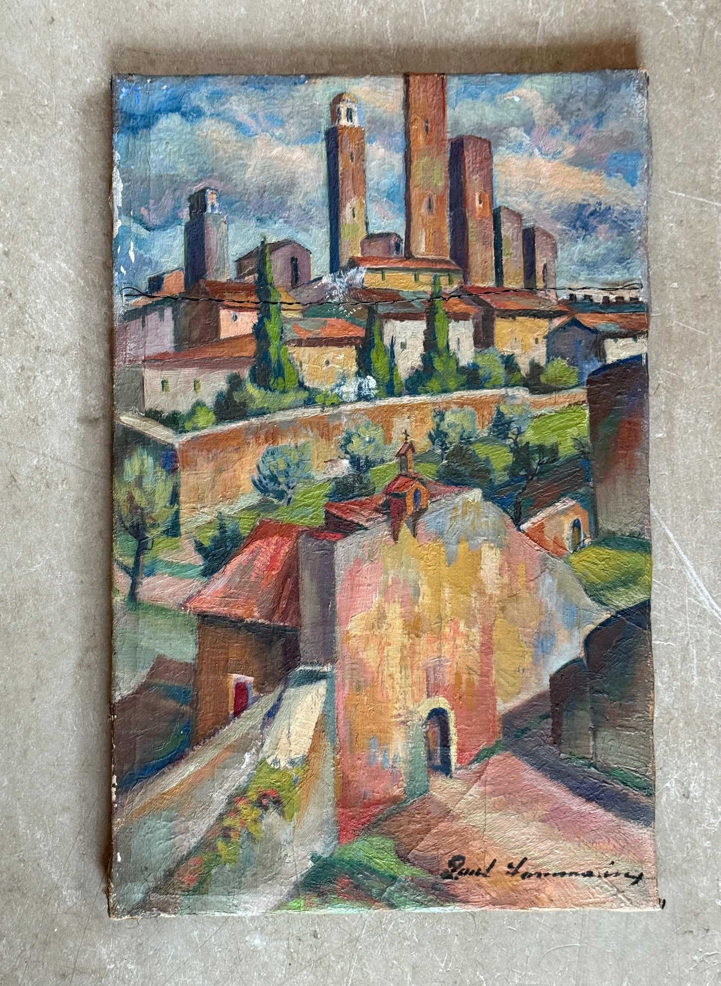Vintage painting -Dina